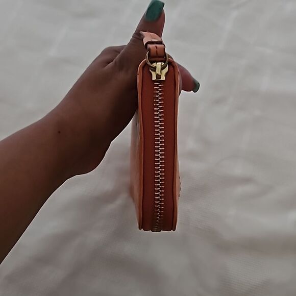 Fossil Women's Leather Wallet Orange - Picture 12 of 16